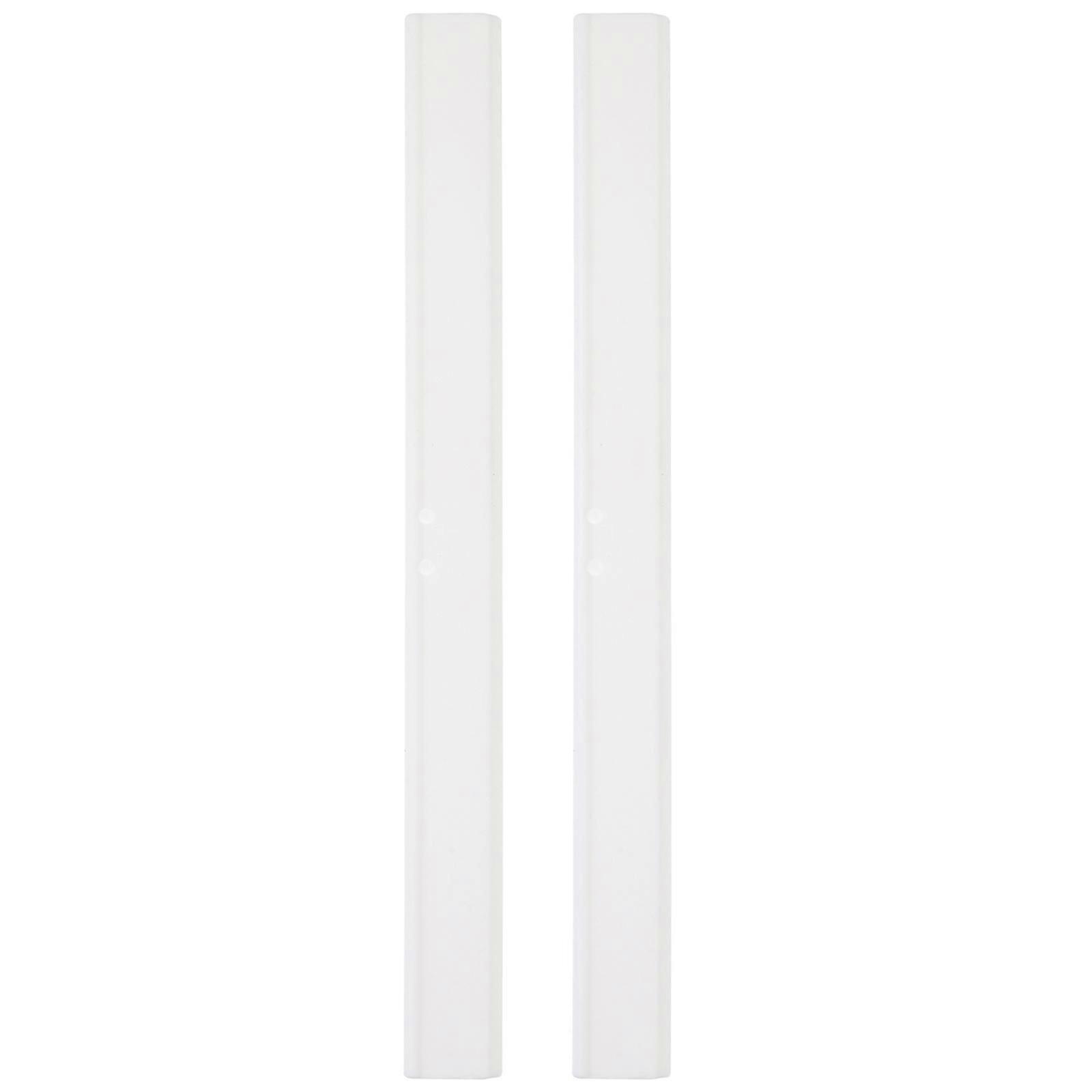 Squeegee Rubber Strip Water Removal Tool Rectangular Shape Durable Material Anti Aging 25.00X2.20X0.20CM White 2Pcs