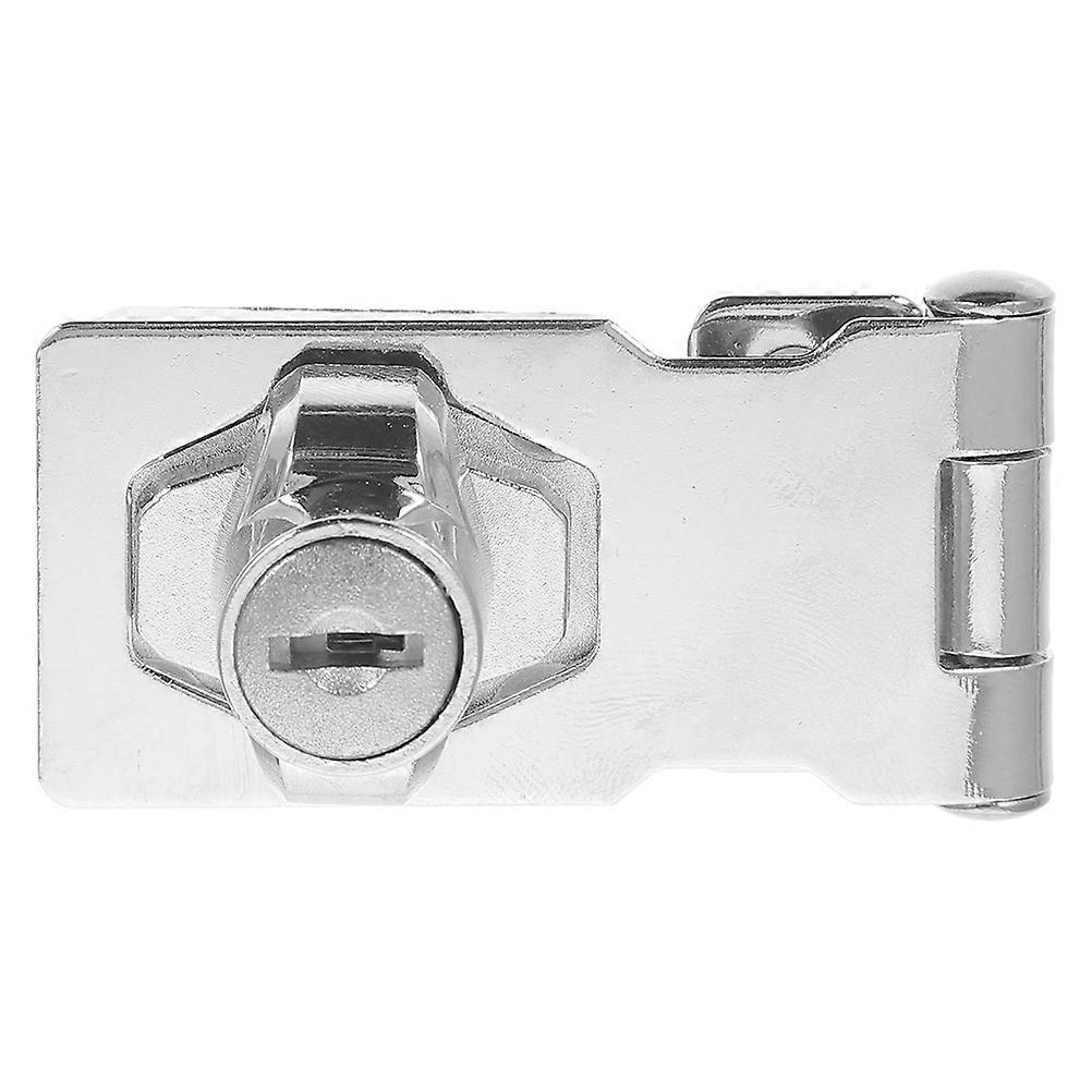 Stainless Steel Keyed Hasp Lock for Cabinet Security 2Pcs Durable Locks