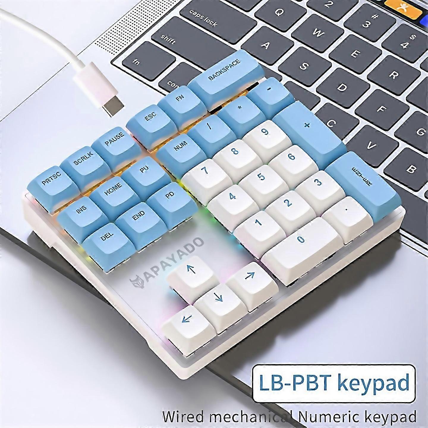 For 33 Key Wired Mechanical Numeric Keypad Switch Blue