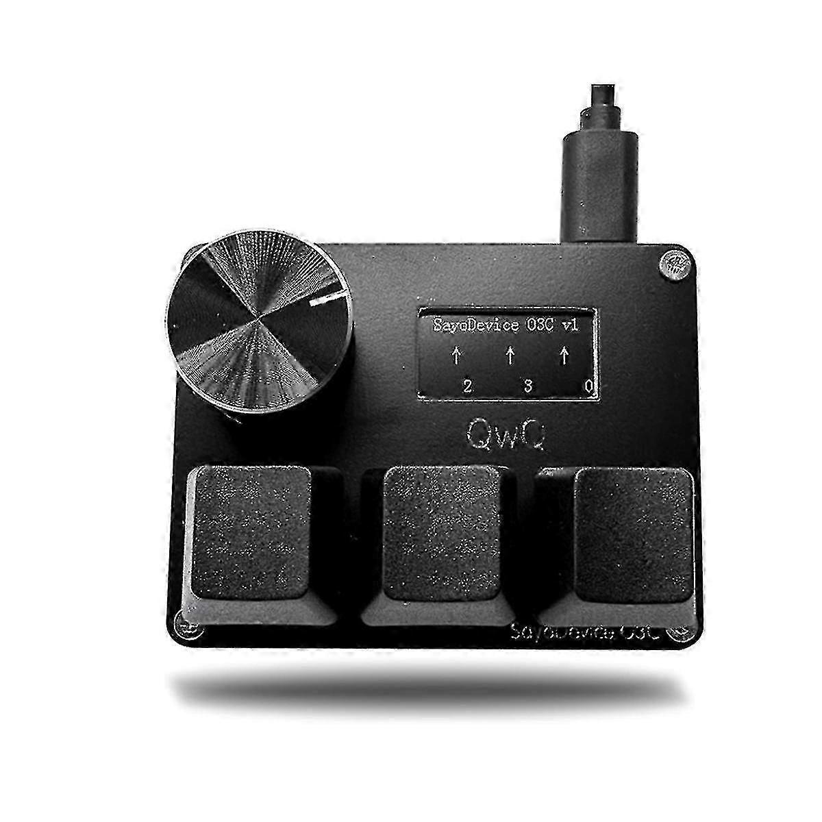 Wooting Osu O3c Rapid Trigger Hall Effect Magnétique Rouge Commutateurs Clavier avec bouton, écran, Copier Coller Raccourci (Noir)