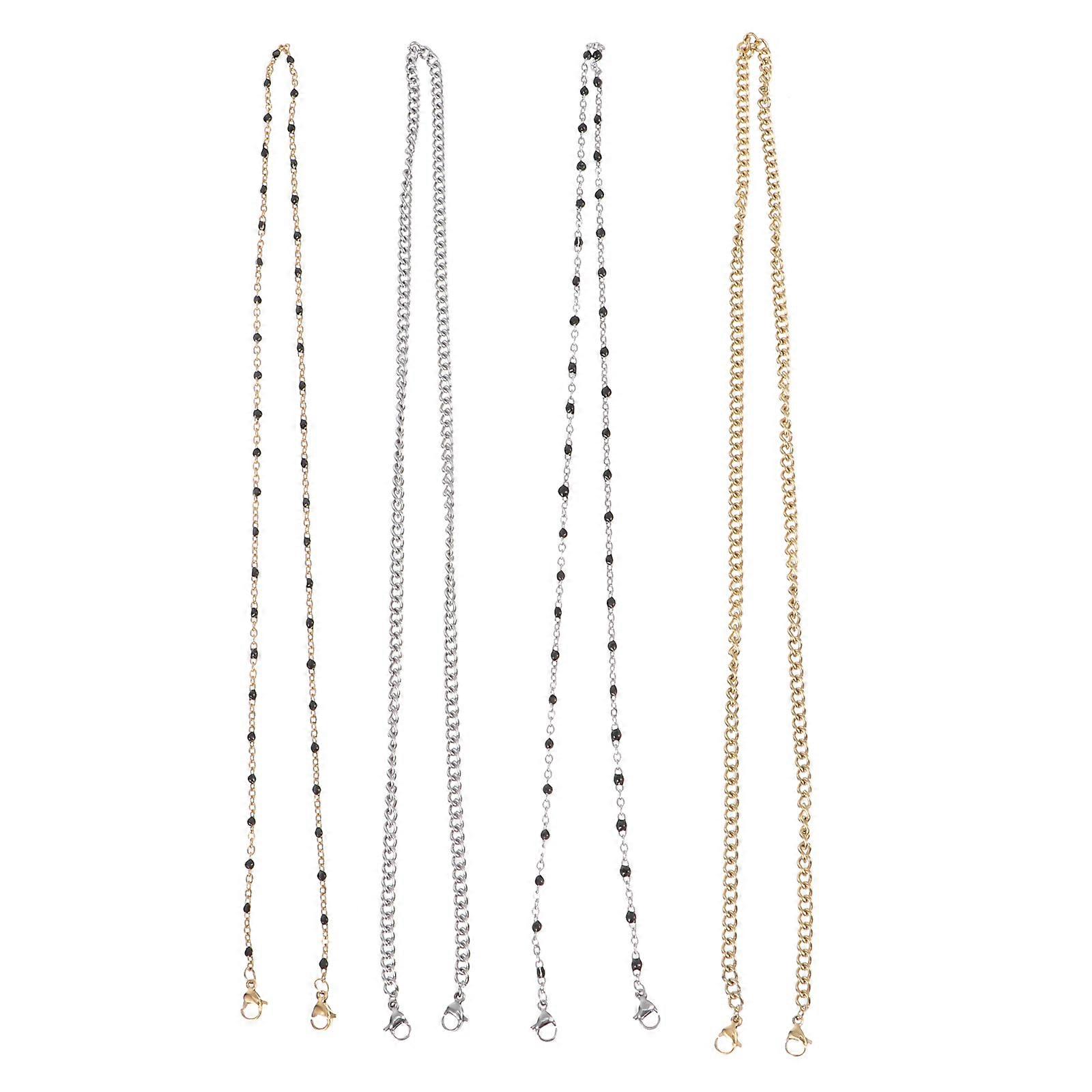 Holder Simple Style Alloy Eyeglass Chains Indoor 4Pcs