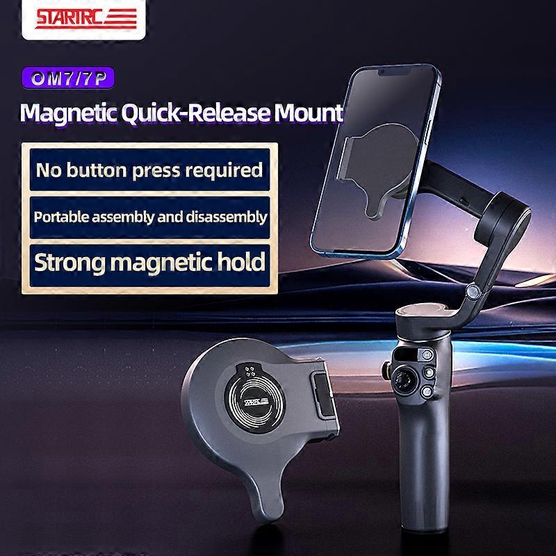 For DJI OM7/7 Handheld Gimbal Magnetic Back Plate for iPhone 12/14/15/16 Series