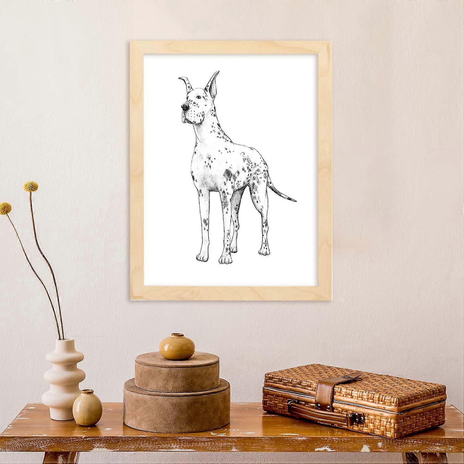 Imprimé Dogue Allemand Blanc