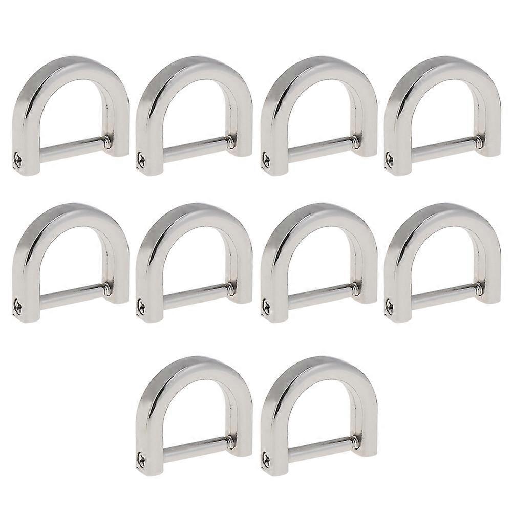 Protective Hardware D Rings Backpack Daily Use Silver 10Pcs
