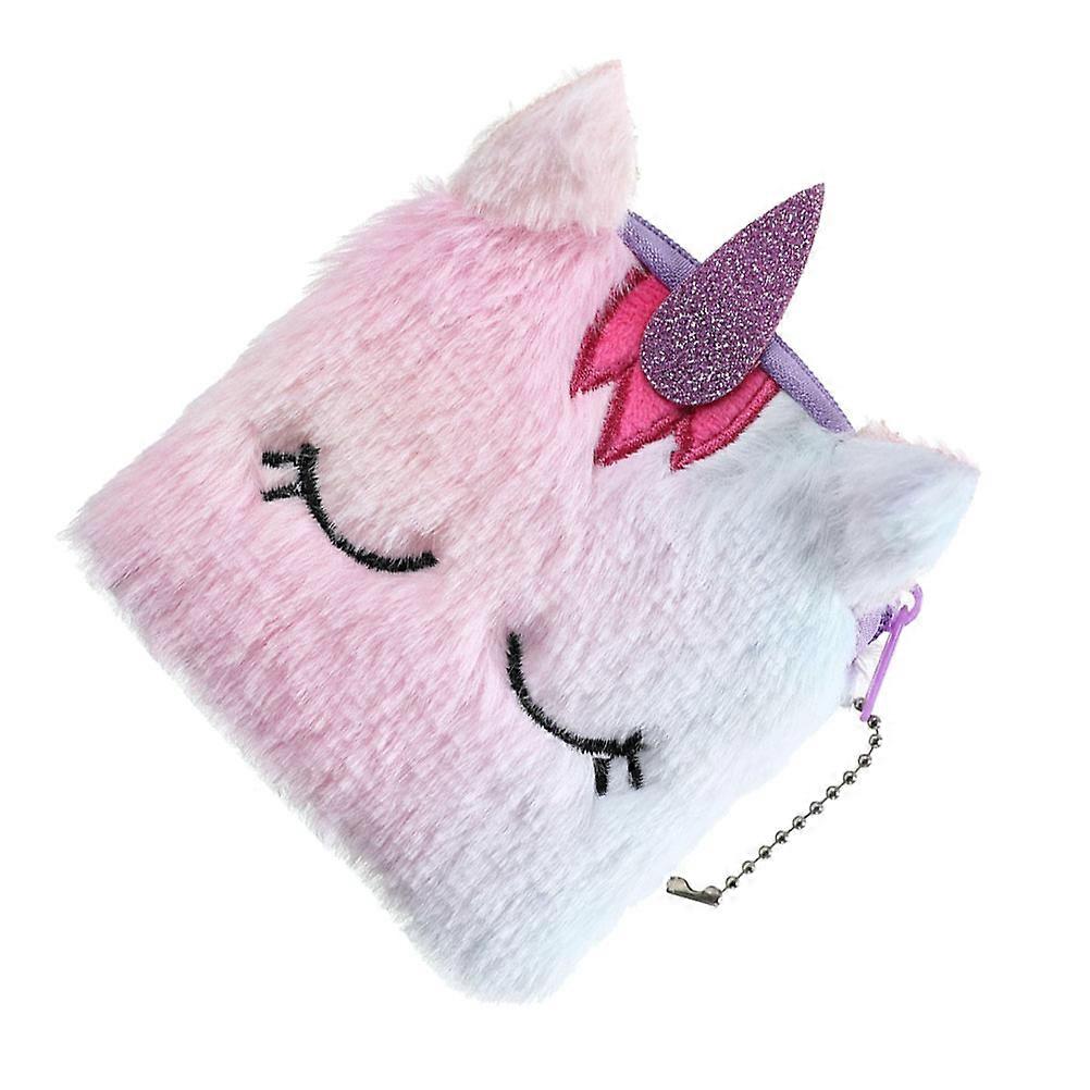 Unicorn Coin Purse Small Wallet for Girls 2Pcs Rosy Adorable Coin Bag