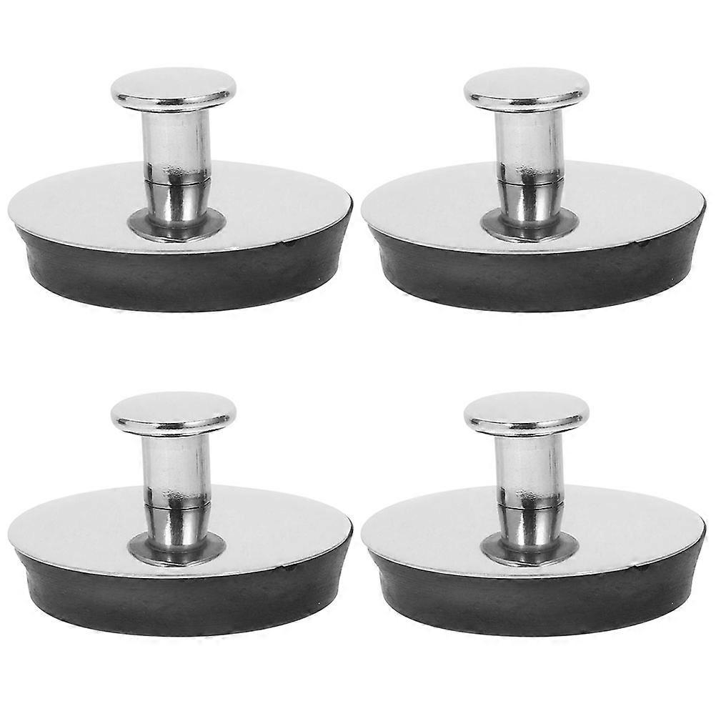 Silver Washbasin Sink Stoppers for Bathroom Drainage with 16Pcs Stainless Steel