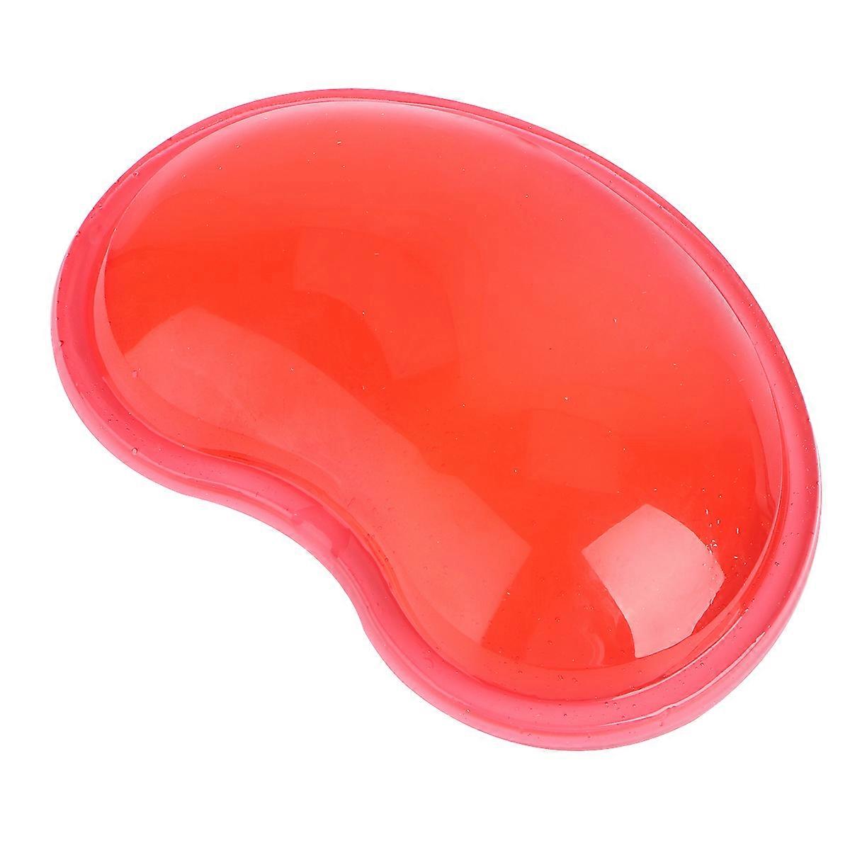 Mouse Pad Heart Silicon Wrist Cushion for Stress Relief 2Pcs Red Pack