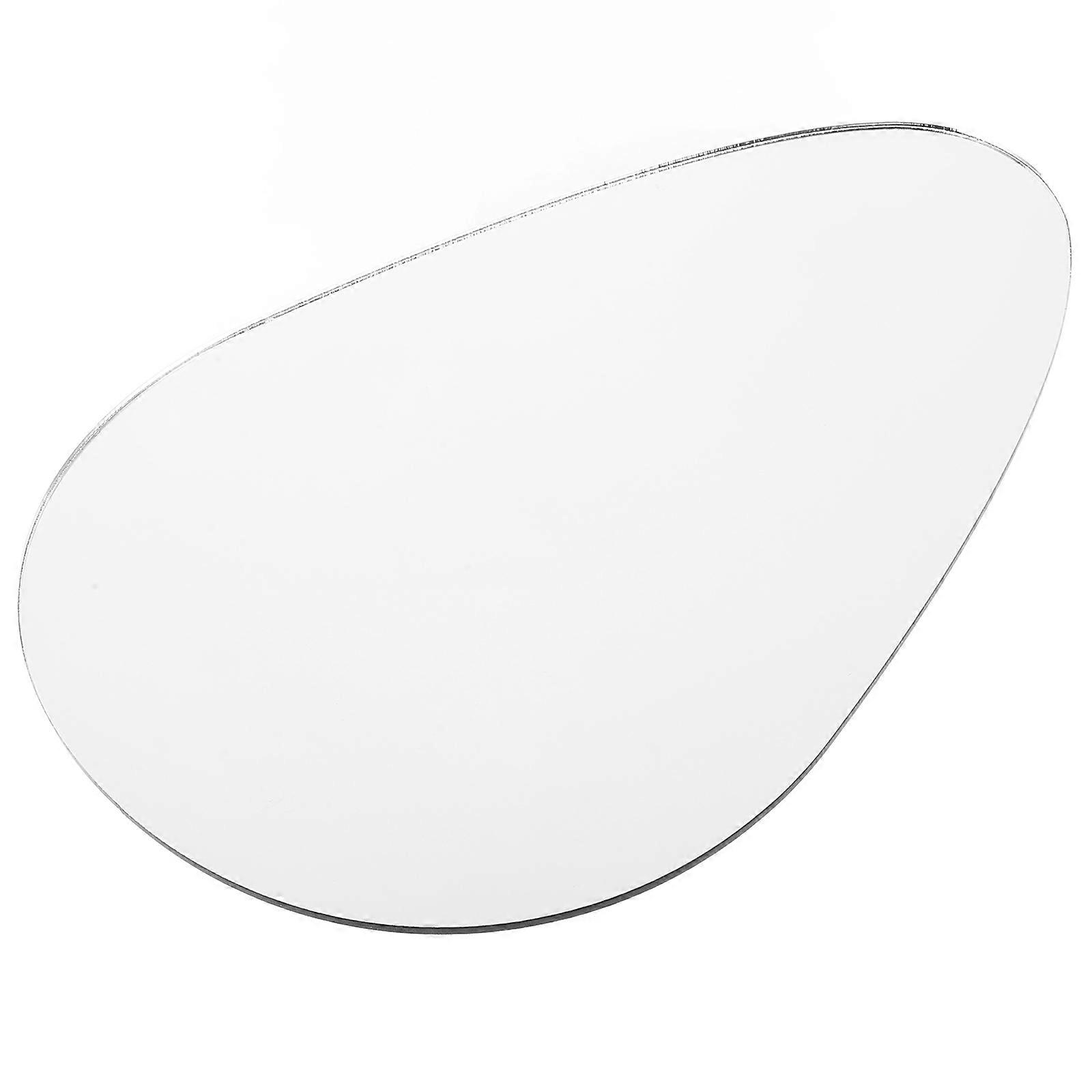 Photo Background Mirror Jewelry Tray for Photoshoot 4Pcs Silver Acrylic
