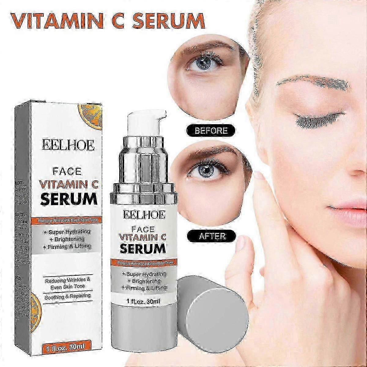 EELHOE Vitamin C Serum, Firming Hydrating Whitening And Anti-Wrinkle Serum