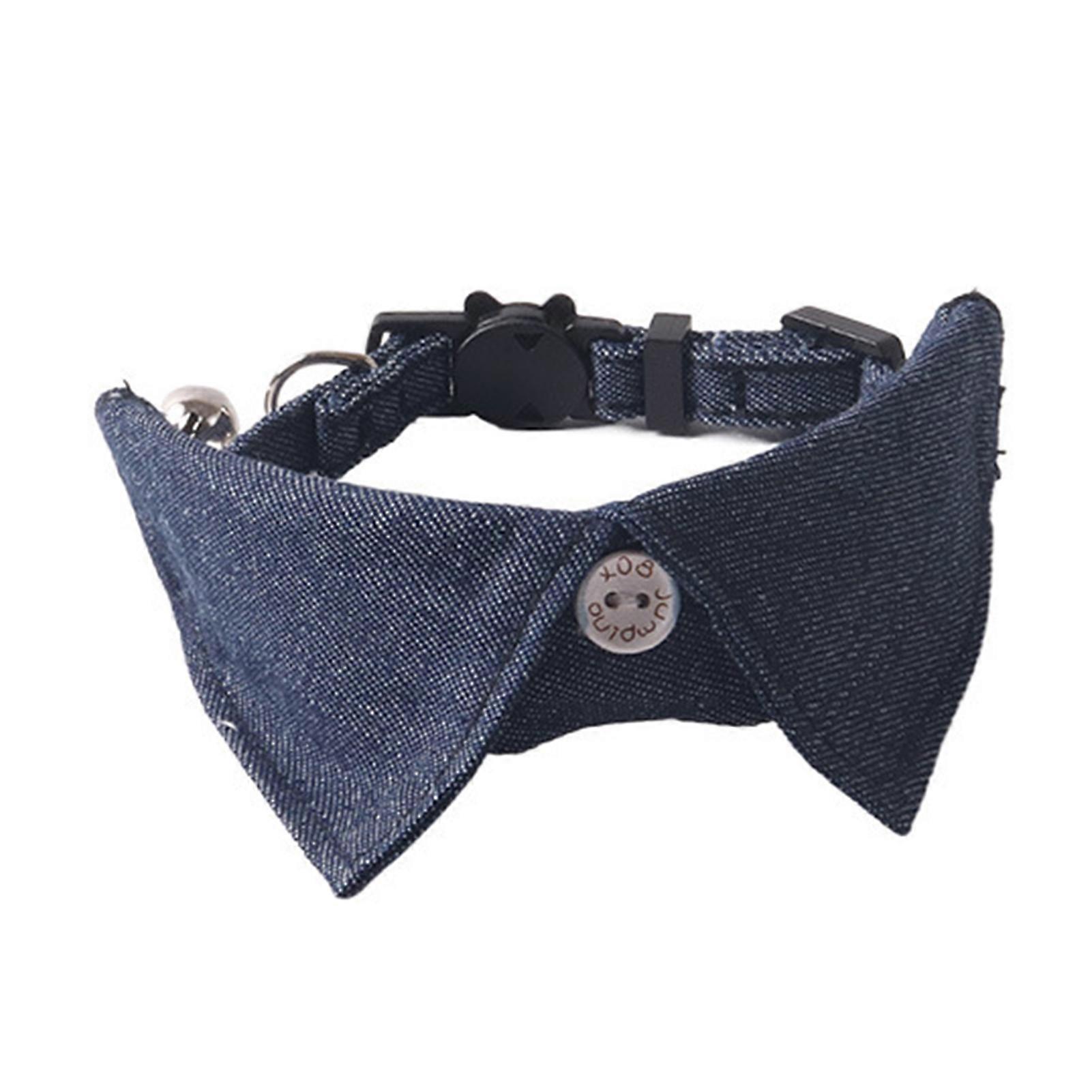 Comfortable Fashion Cat Collar With Bowtie Design Adjustable for Perfect Fits Charming Distinguished