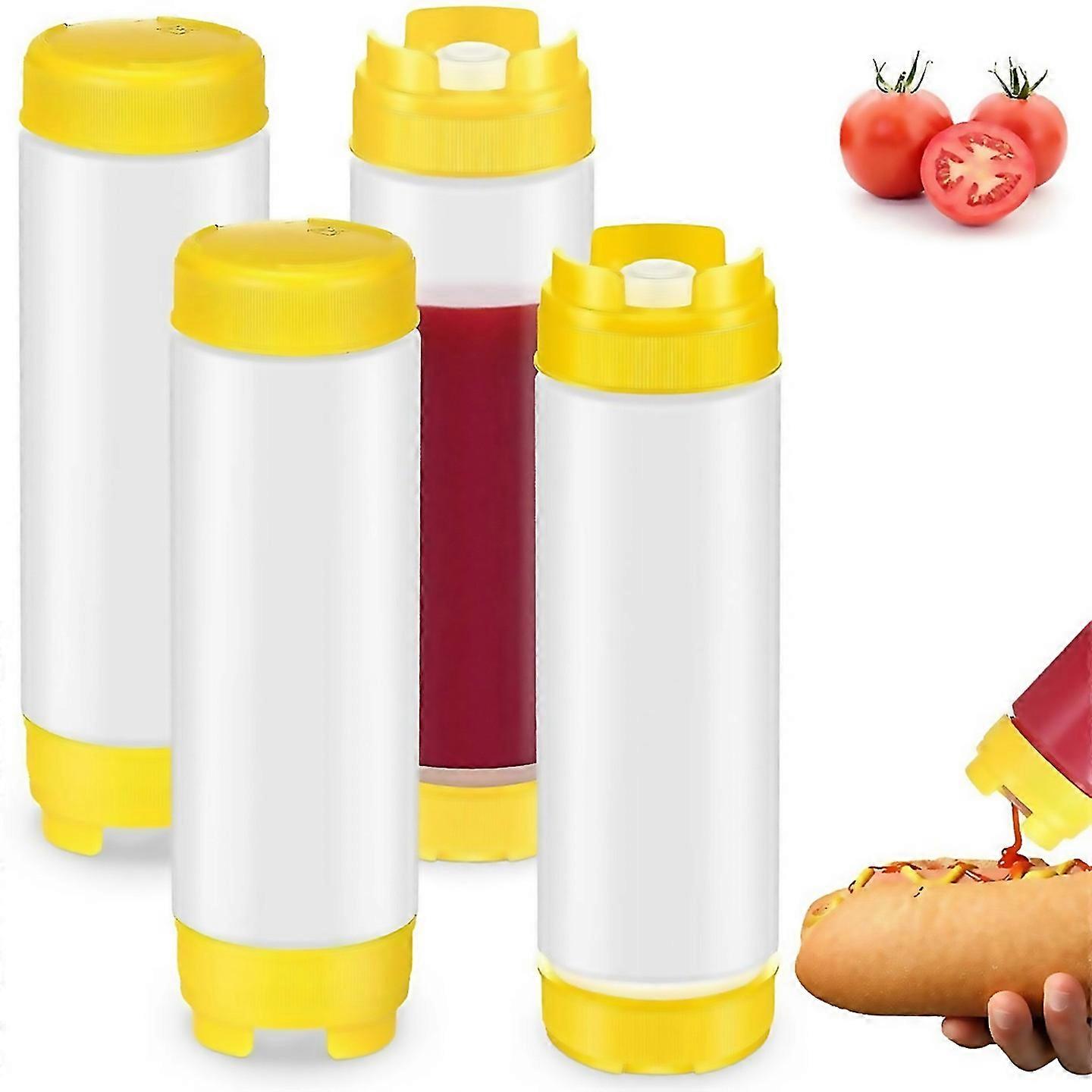 For 20oz Inverted Plastic Squeeze Bottles For Sauces Ketchup