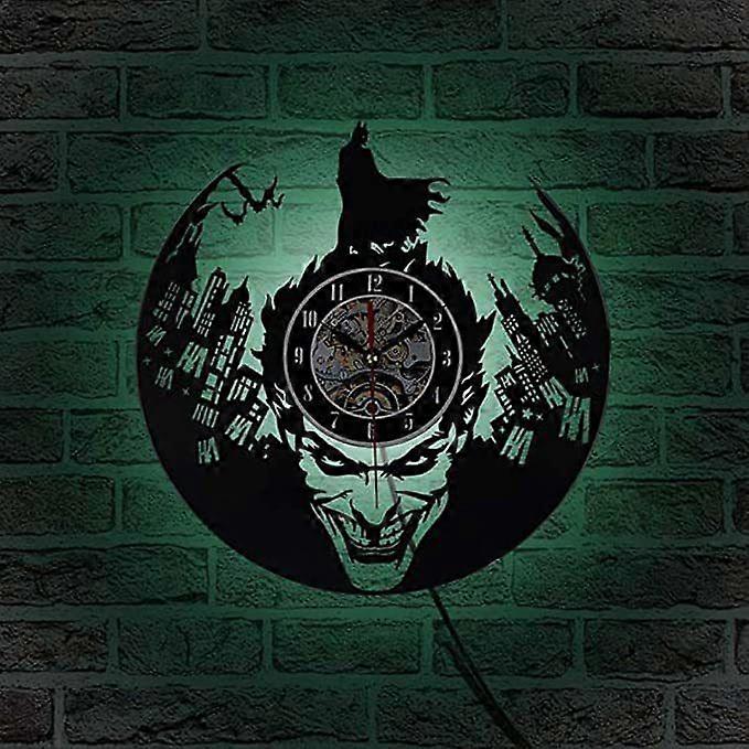 12 Inch Batman Vinyl Record Silent Clock Wall Mounted Clock