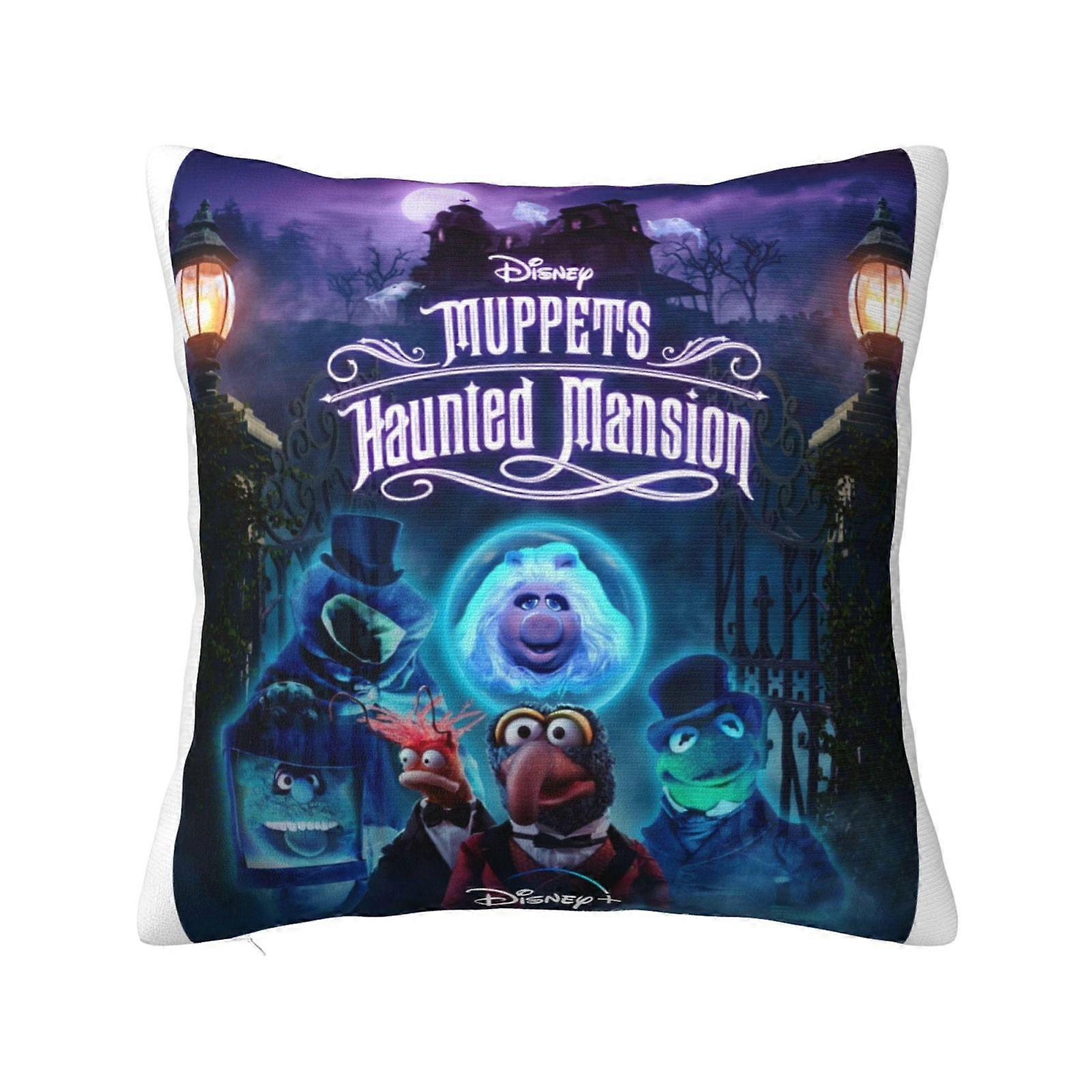 Haunted Mansion Super Soft Pillow Case Cover with Zipper for Bedroom, Sofa, Couch,Cozy Fuzzy Pillow Shams for All Seasons Square Pillow