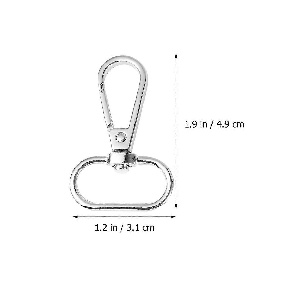 DIY Keyring Dog Buckle for Key Use 20Pcs Silver Bag Multi-Purpose Buckle