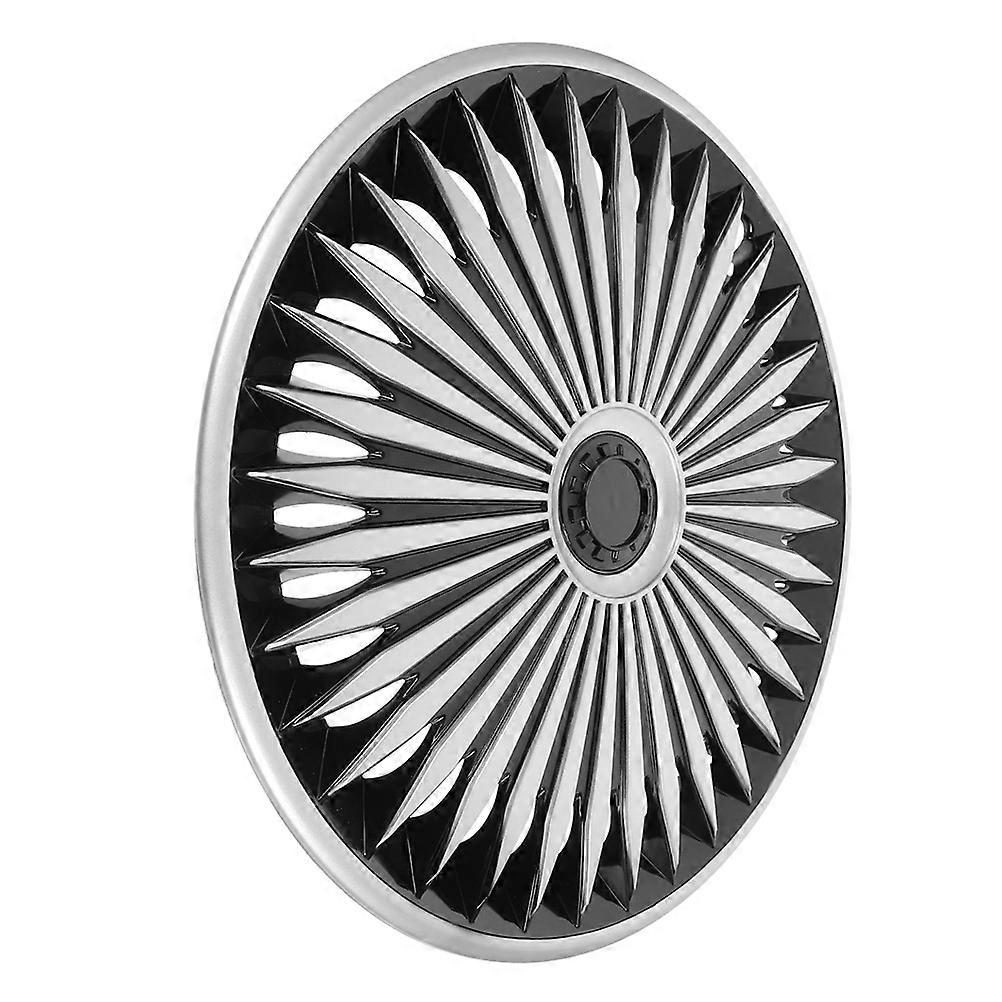 Automotive Hub Caps Wheel Rim Cover for Car Exterior Use 2Pcs Silver