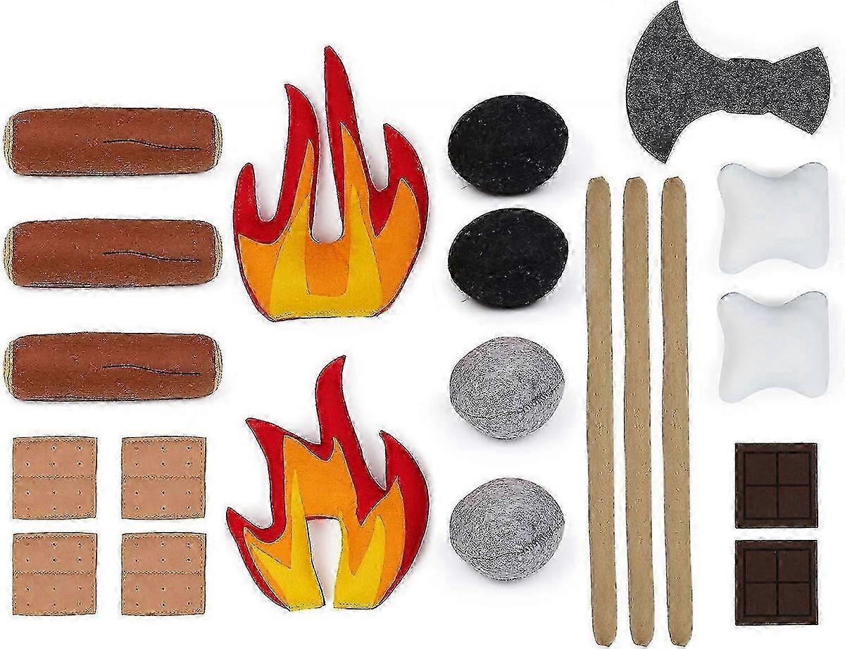 Pretend Camping Toy Set, Safe Campfire Toy
