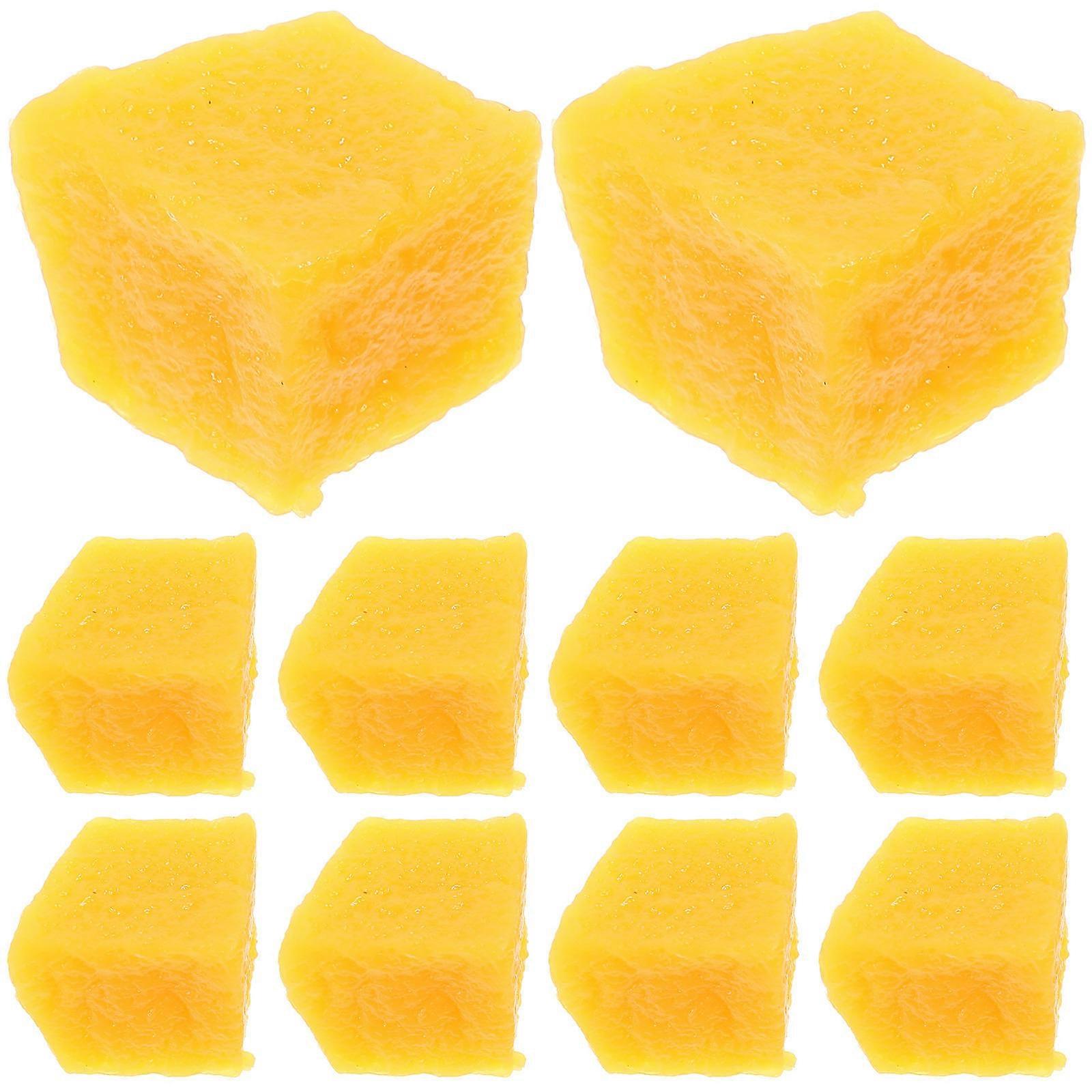 Artificial Mango Slice Model for 50Pcs PVC Photo Prop Decor