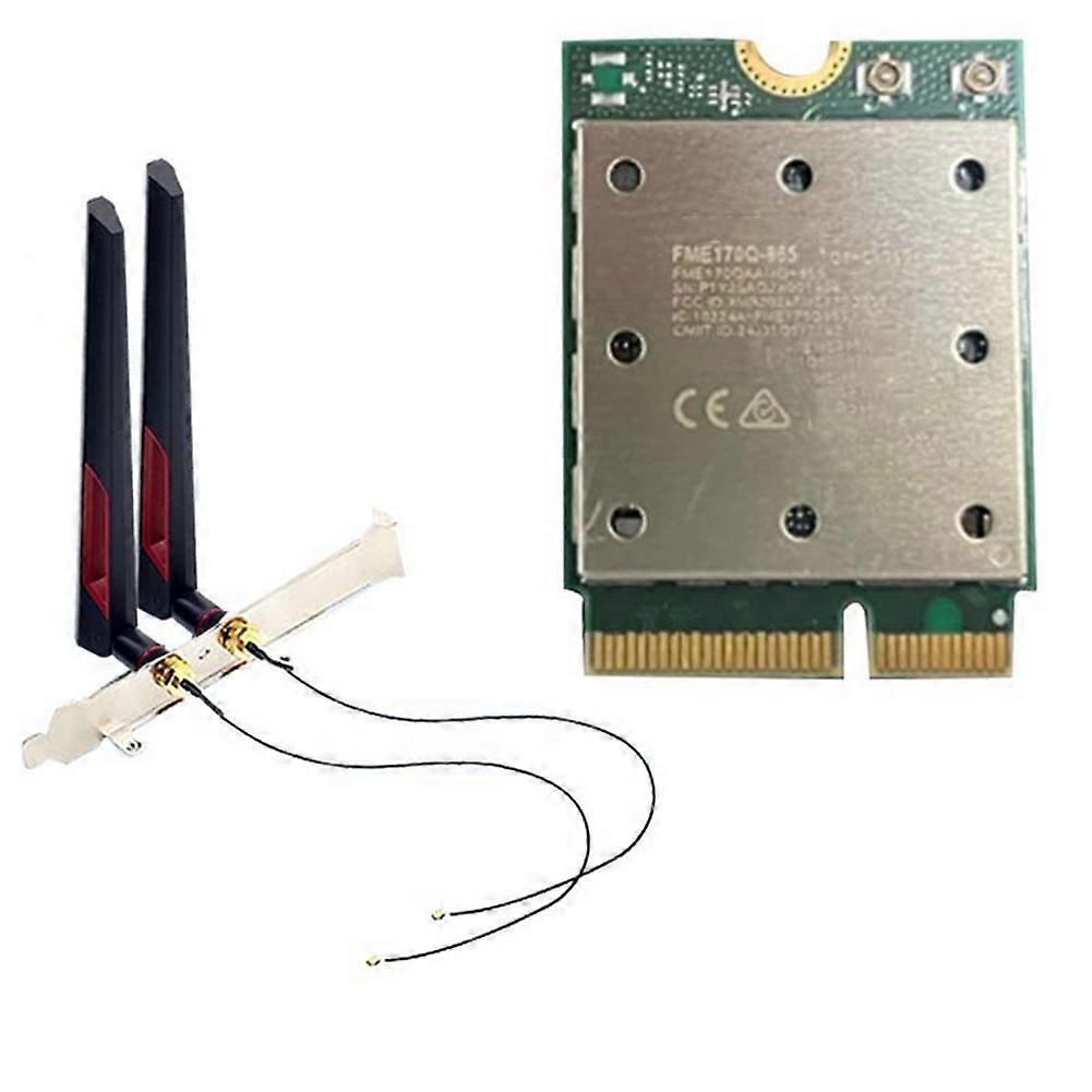 Upgrade Tri Band FME-865 WiFi7 Wireless WiFi Card Bluetooth 5.4 2.4G/5G/6Ghz Wireless Network Adapter for Win11