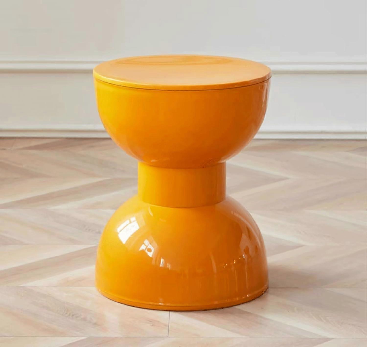 Nordic Low Stool Size 36x45 cm Yellow Round Living Room Coffee Table Stool Shoe Change Stool Dining Stool