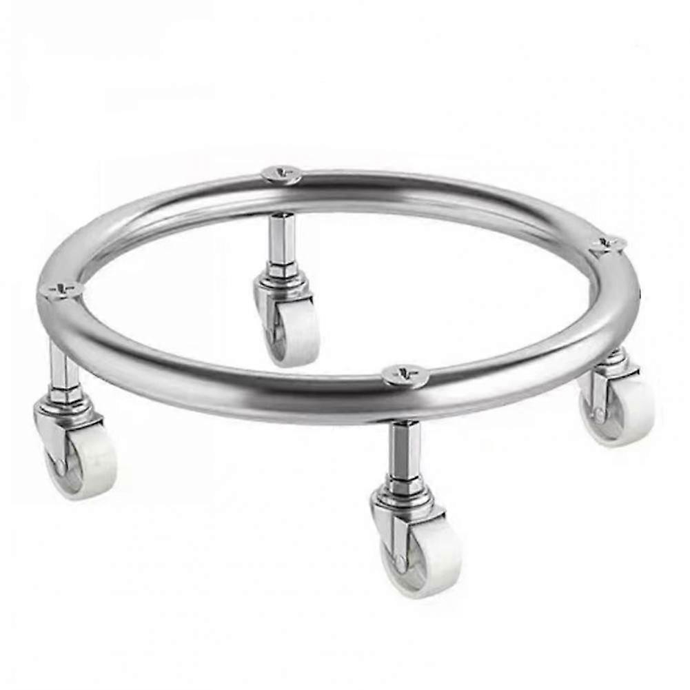 Universal Stainless Steel Gas Cylinder Tray with Wheels Propane Tank Holder Stand for Material Handling And Panel Carriers