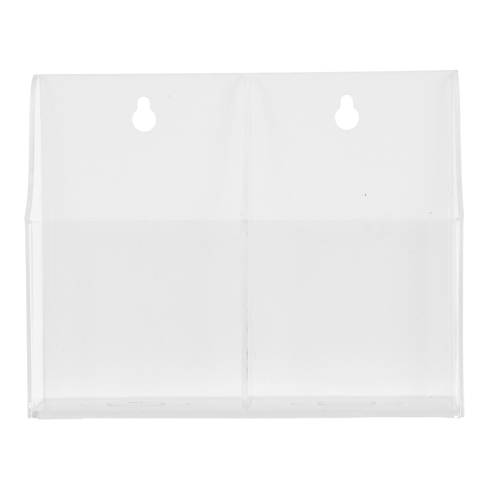 Acrylic Transparent Wall Mounted Phone Charging Rack For Remote Controls And Mobile Phones 1Pcs Elegant Design Organizing Storage Solution