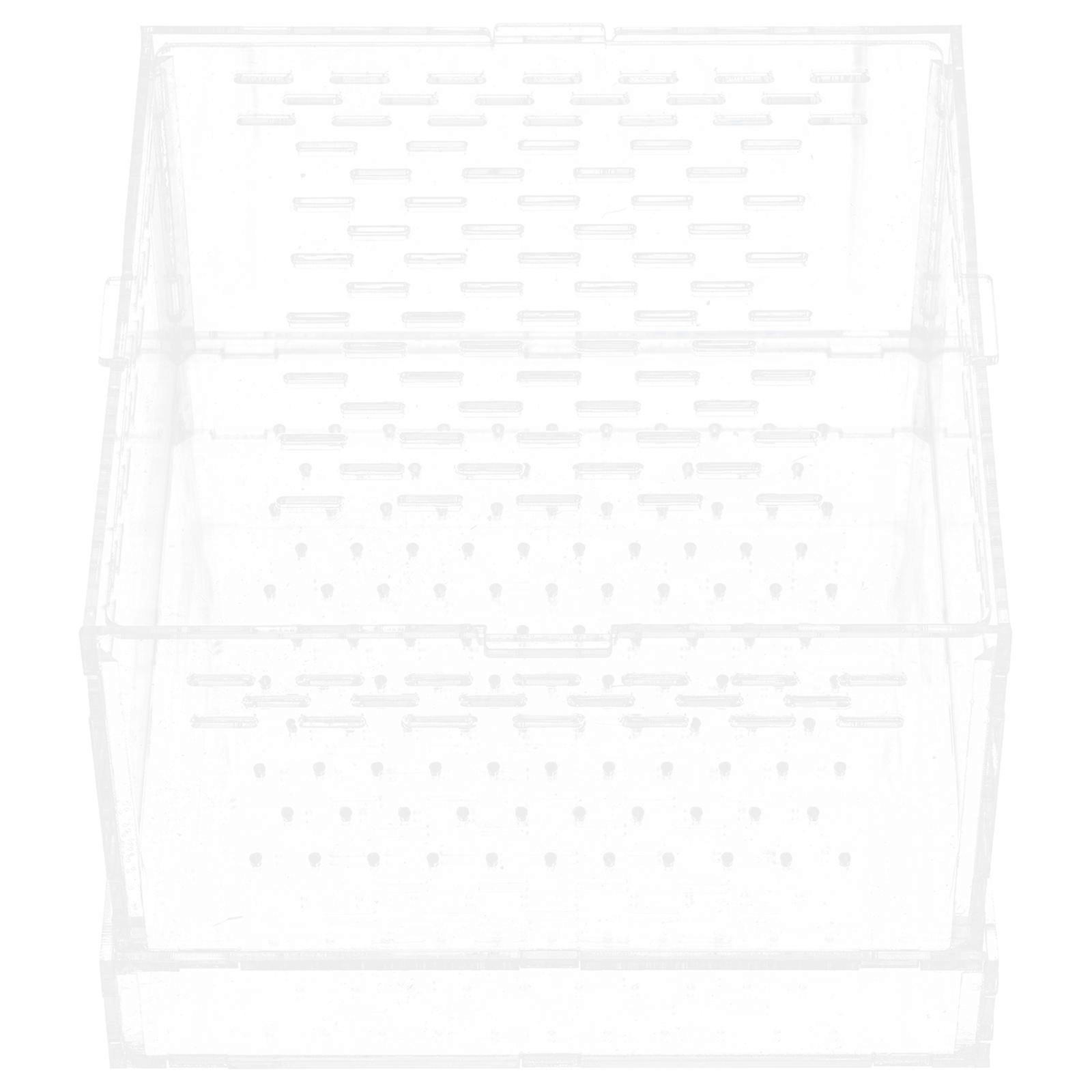 Clear Insect Feeding Container for Reptiles with Lid 4Pcs Mealworms
