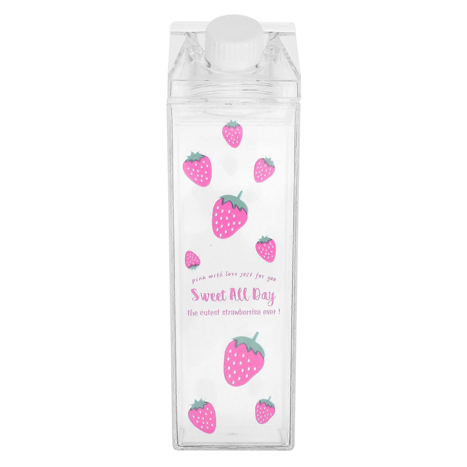 Leak-Proof Milk Bottle Plastic Storage Container 2Pcs for Beverage Use