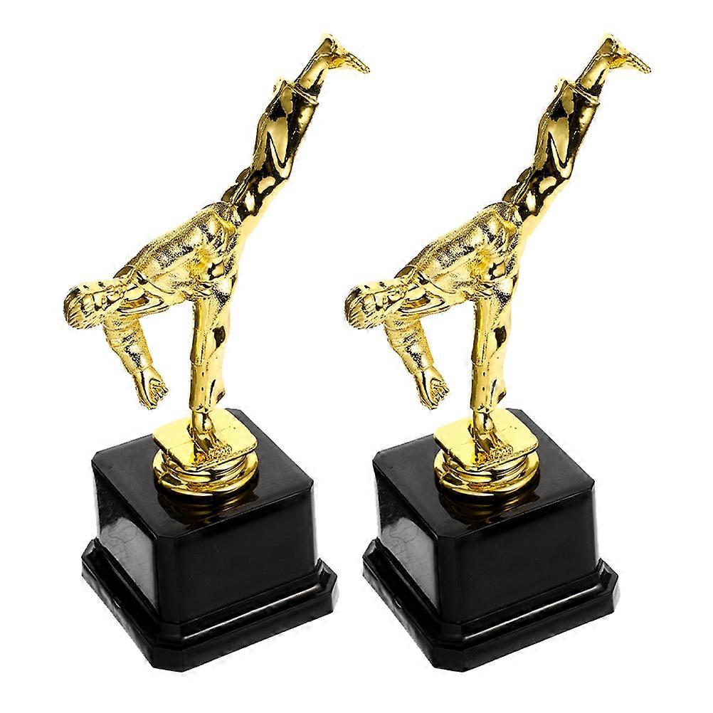 Children Trophy Winner Trophy Decor Statue with Sturdy Base Realistic Appearance Parties 2Pcs