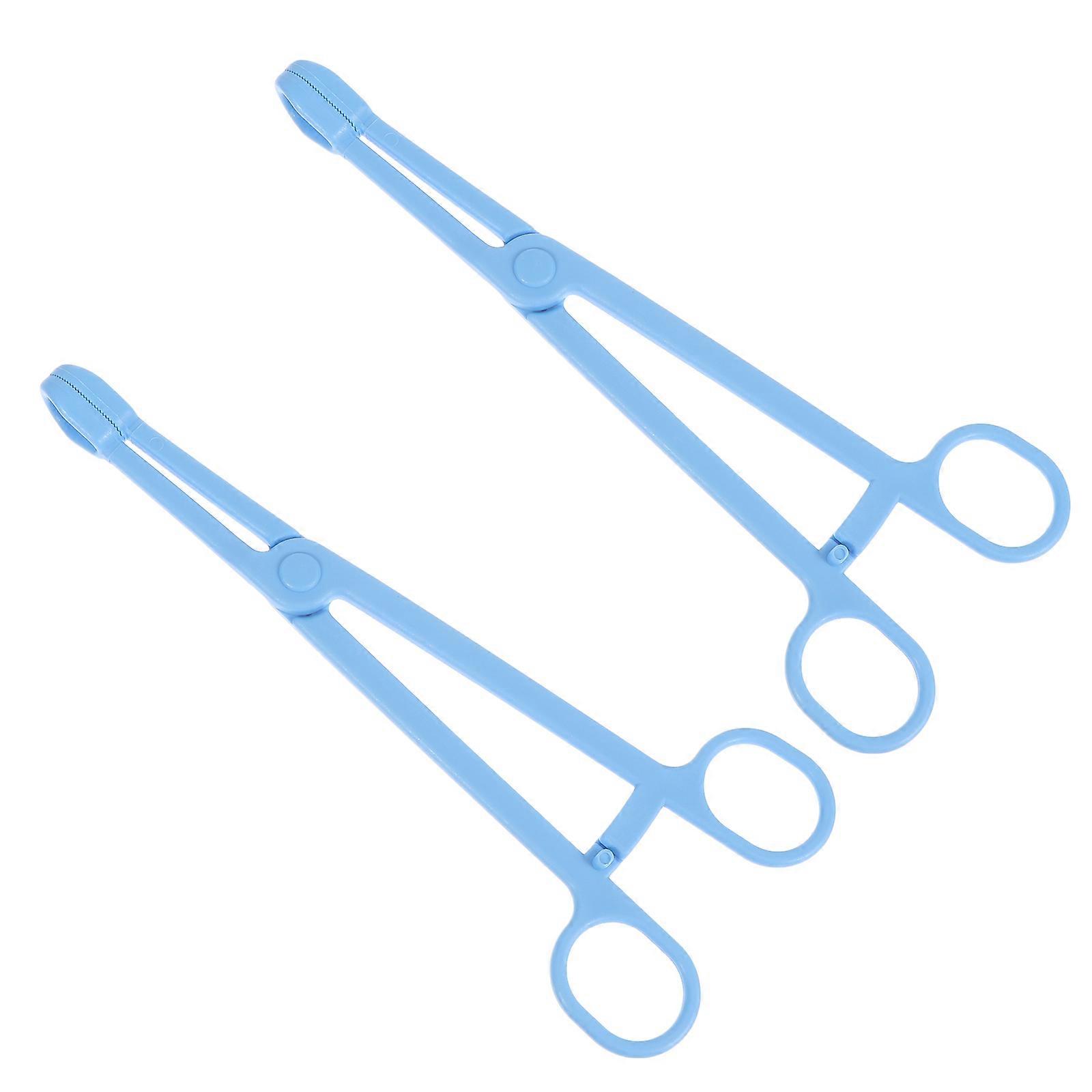 Reptile Feeding Clips Plastic Feeding Tongs for Terrarium Use 4Pcs