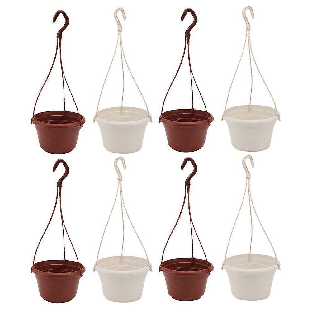 Decorative Hanging Flower Pot Plastic Plant Pots for Storage 16Sets