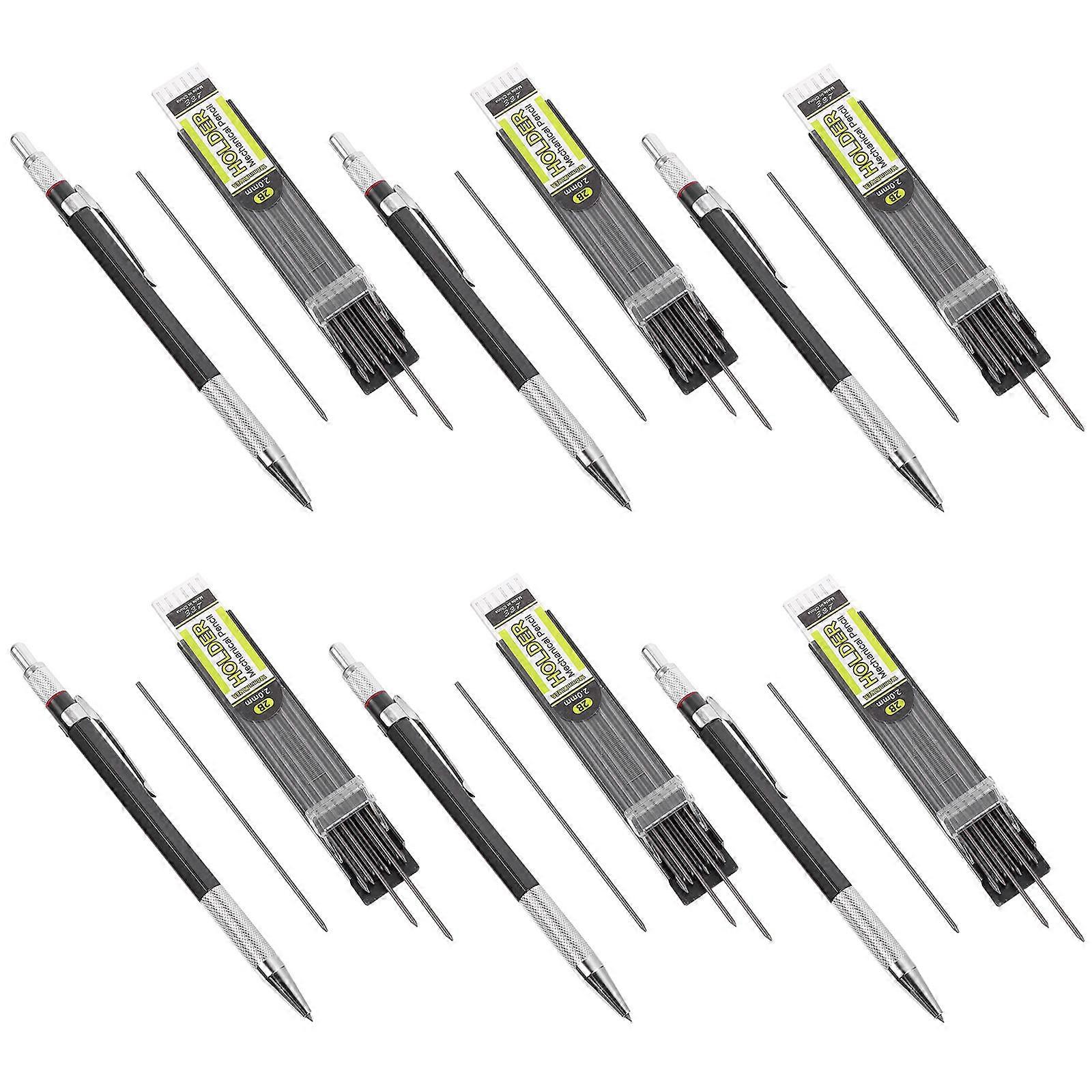 Plastic Pencil Mechanical Pencil for Writing Use 9Sets Black Color