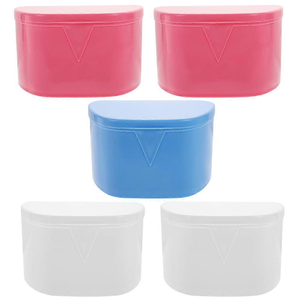 Denture Protector Case 20 Pcs For Elderly And Orthodontic Patients Durable Material Travel Storage Convenience