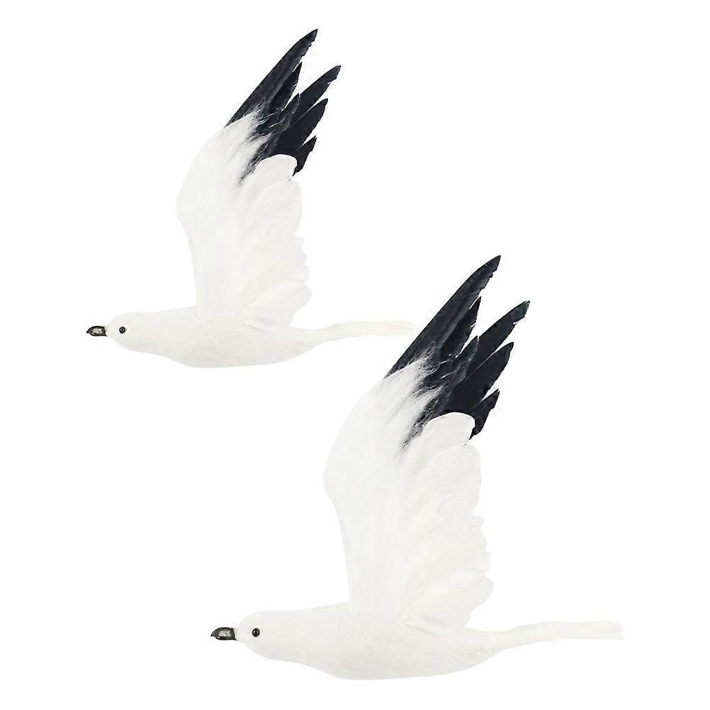 Artificial Seagull Decor Ornaments for Garden 8Pcs