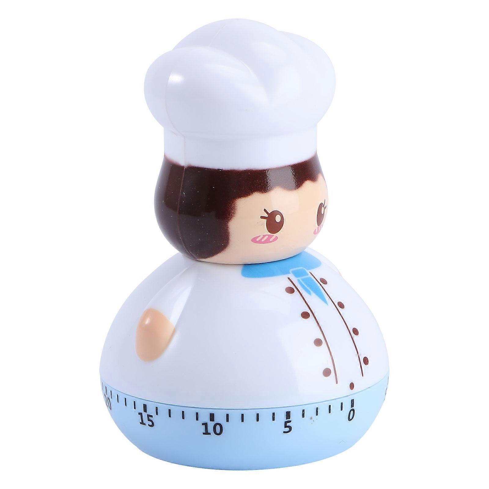 Baking Reminder Mechanical Kitchen Timer for Cooking 2Pcs Sky-Blue Household