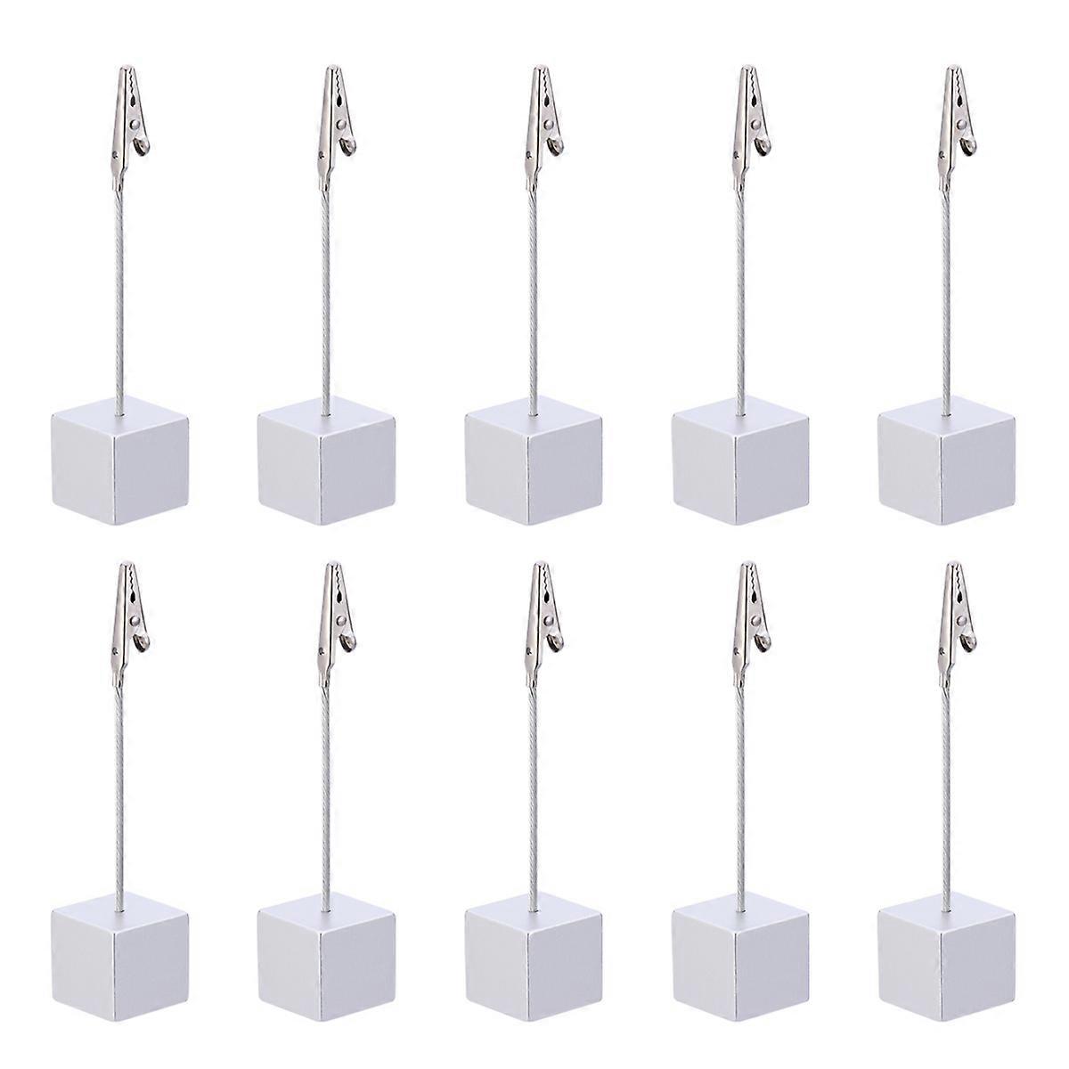 Note Base Photo Holder for Clipping Paper 30Pcs Silver