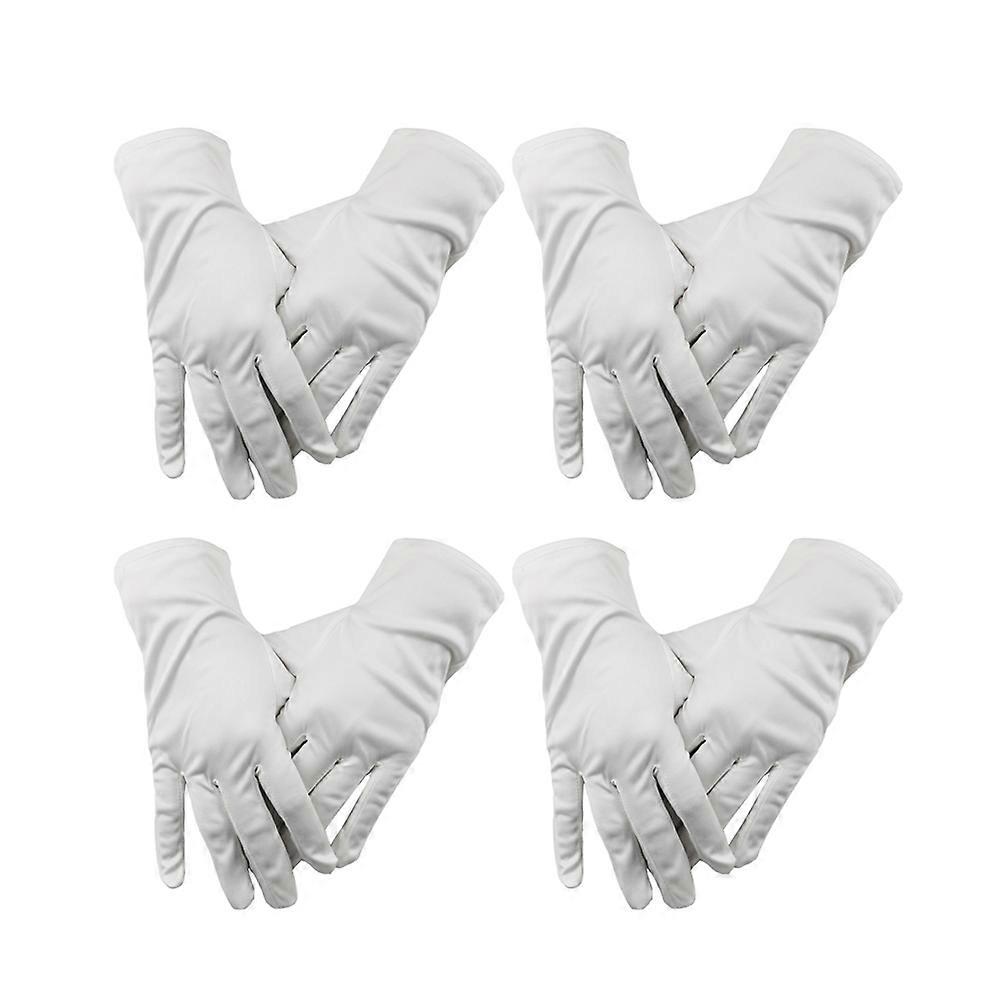 Anti-Static Versatile Cleaning Gloves For Work Procedures 21.5X7.5Cm White Polyester Durable Pairs