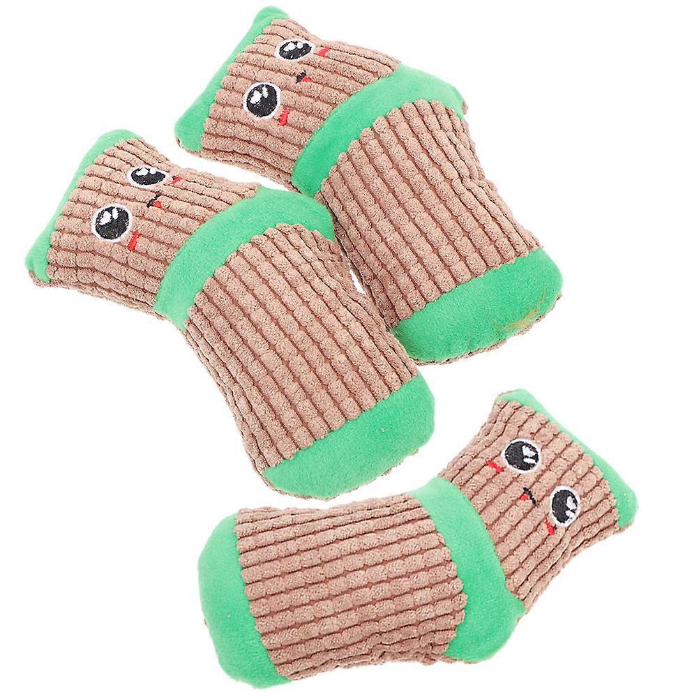 Pet Tooth Grinding Toy Dog Plush Sock Toy for Biting 3Pcs Set