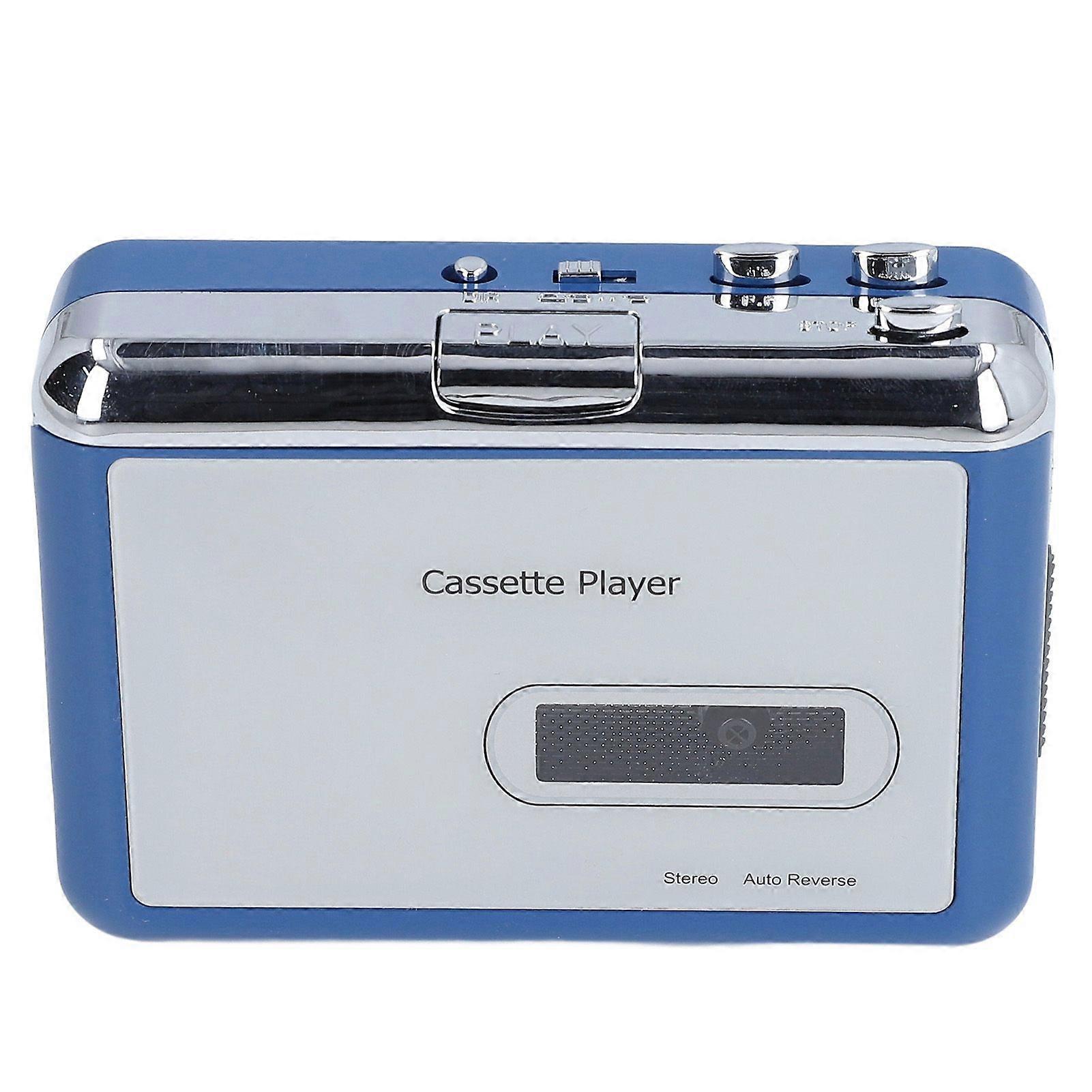 Bluetooth Cassette Player Auto Reverse Clear Stereo Cassette to MP3 Converter Portable Cassette Player with LED Indicator
