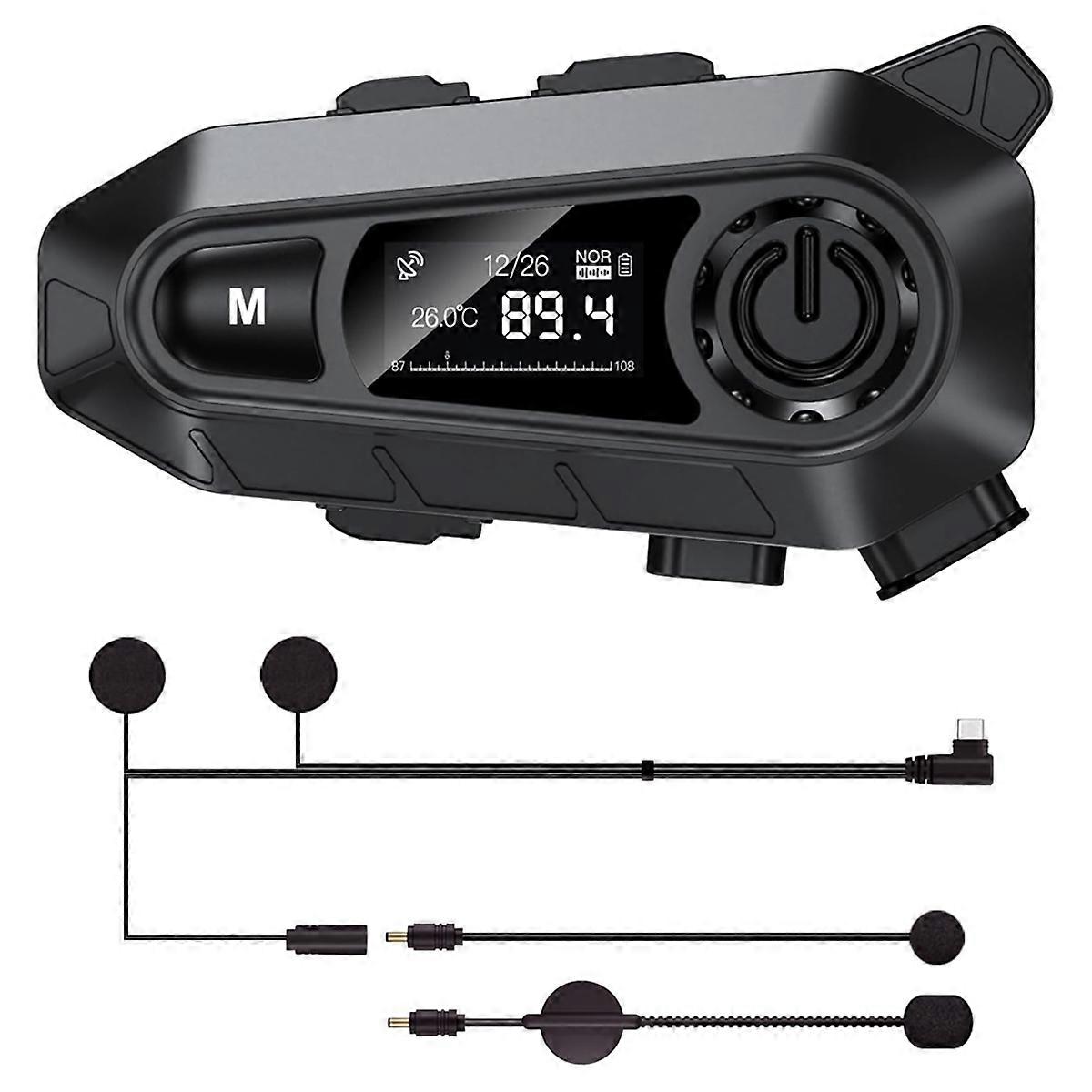 Motorcycle Bluetooth Headset, Helmet Bluetooth Headset with Type Mics