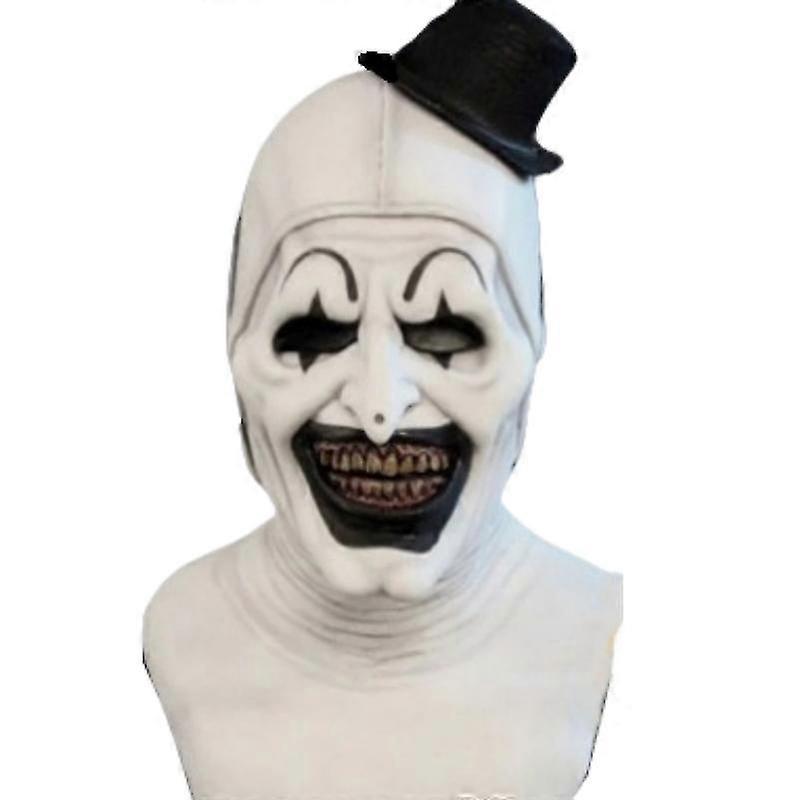 Cgmgtsn Felnőttek Terrifier 2 Art A bohóc cosplay jelmez jumpsuit kalap ruhák Halloween karneváli öltöny