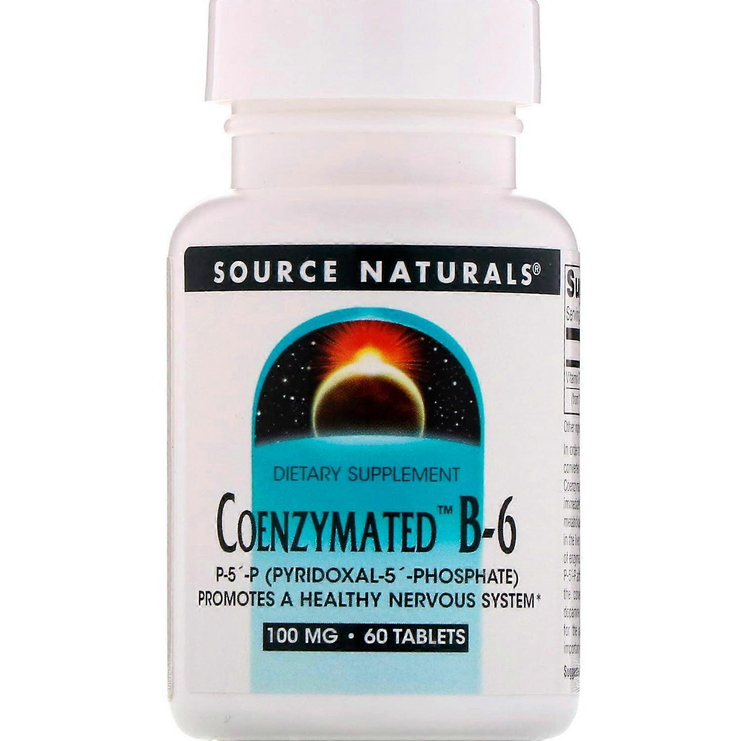 Source Naturals, Coenzymated B-6, 100 mg, 60 Tablets