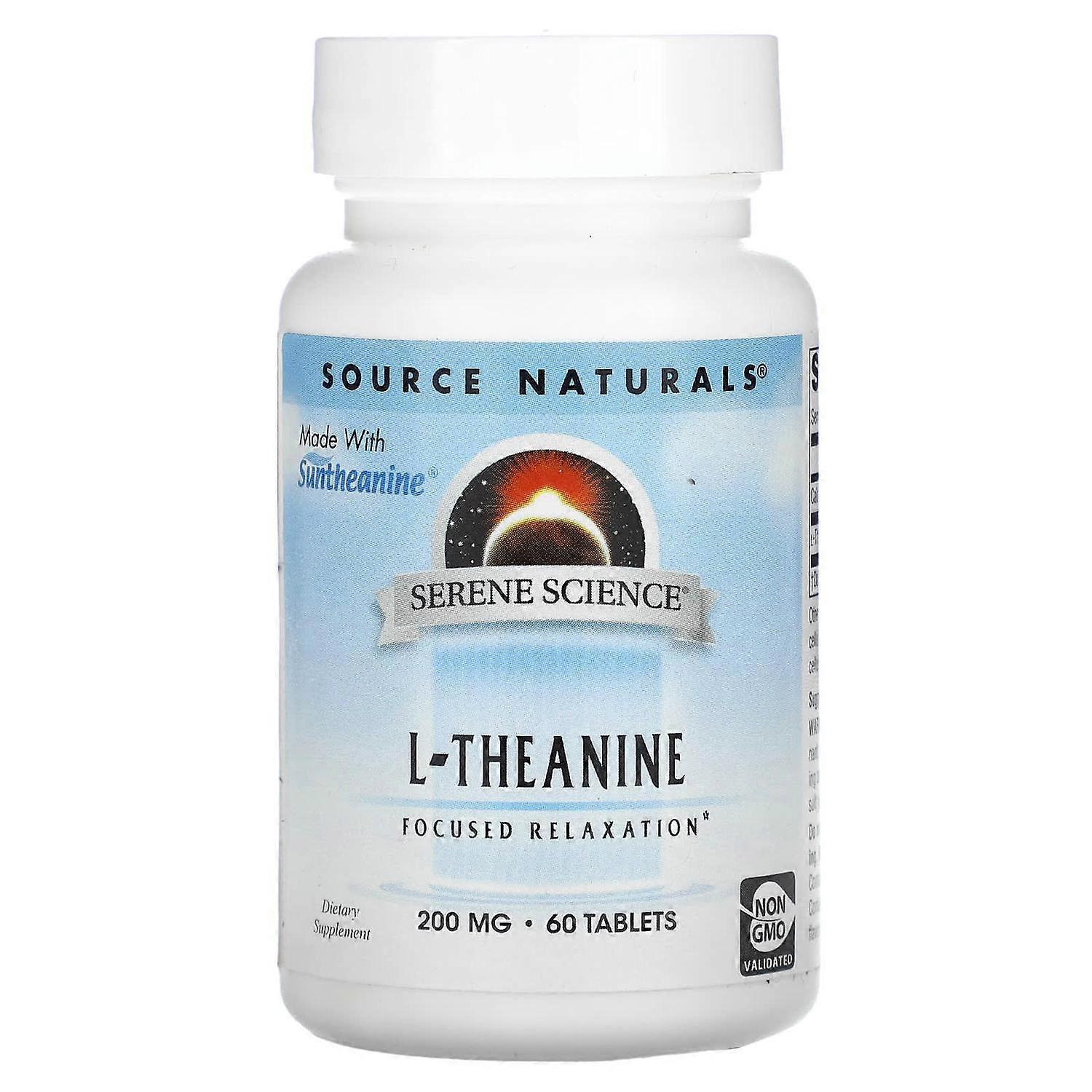 Source Naturals, Serene Science, L-Theanine, 200 mg, 60 Tablets