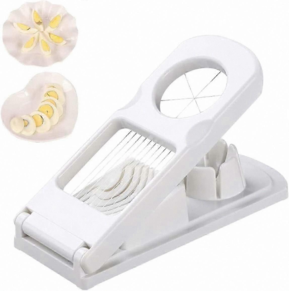 2-in-1 Manual Cutter for Egg, Mushroom, Potato, Strawberry, Kiwi, Banana Slicer Divider Tool