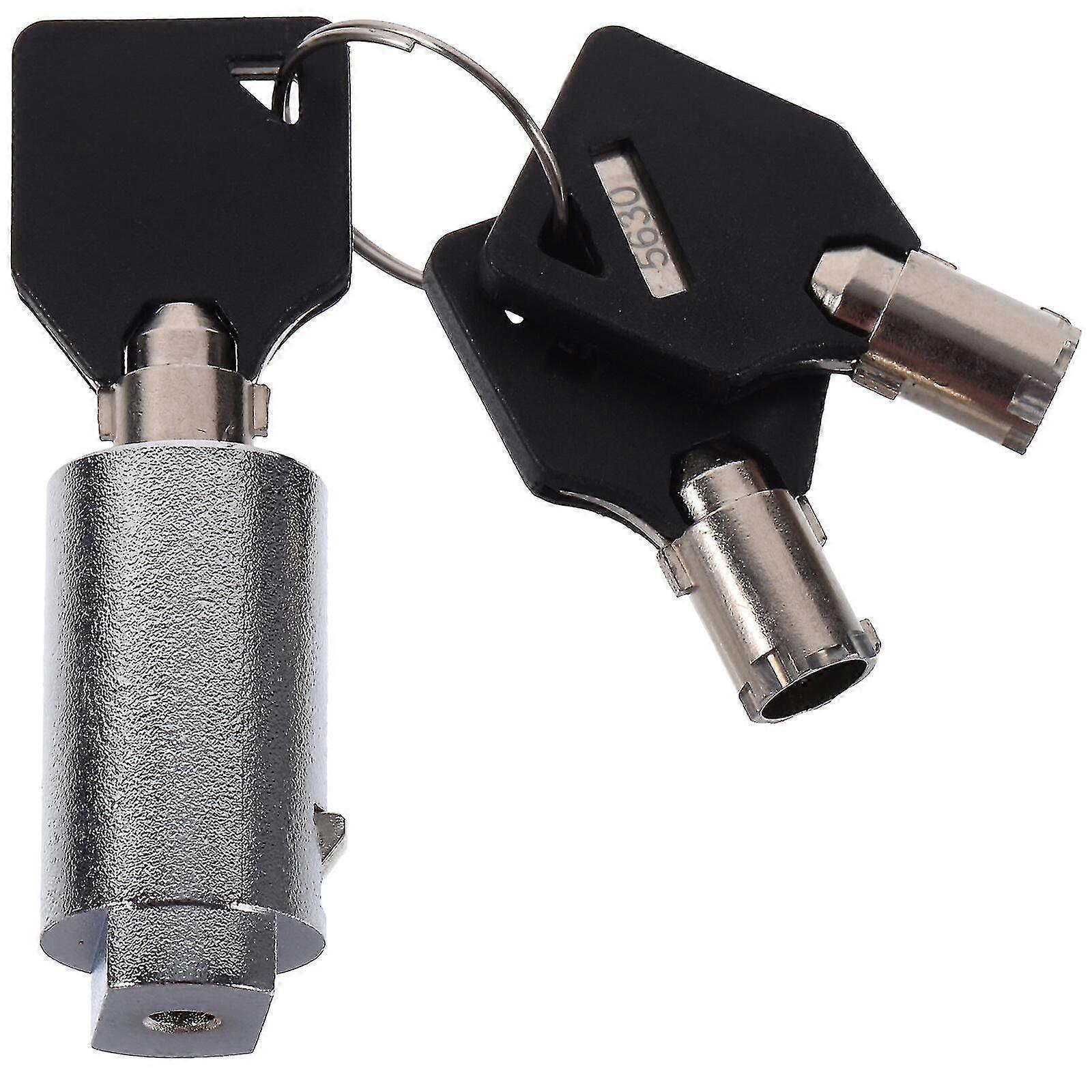 1 Set Vending Machine Lock with Keys Tubular Lock Snack Machine Lock Soda Machine Security Lock