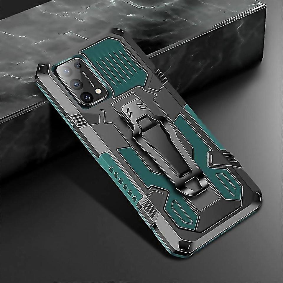 For Oppo Reno5 5g Machine Armor Warrior Shockproof Pc Tpu Protective Caseblack
