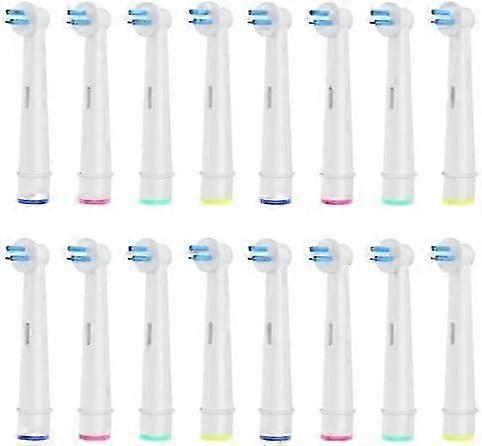 16 st Interspace tandborsthuvuden, kompatibla med Braun Oral B elektriska tandborstar för rengöring av sprickor, broar och implantat.