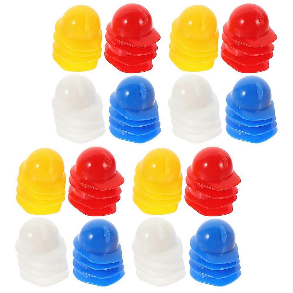 Miniature Construction Hats Plastic Mini for Decor 240Pcs