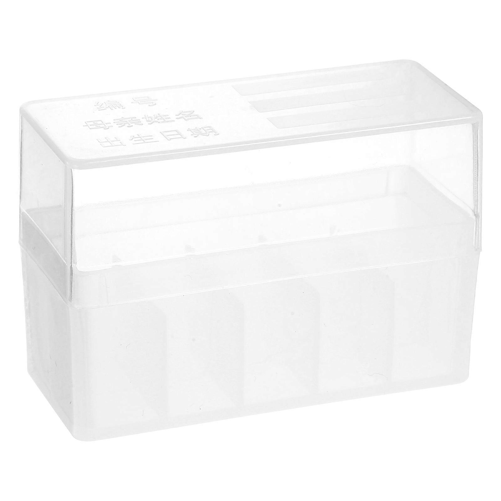 Lab Freezer Bin for Storage Use with Multiple Compartments Transparent