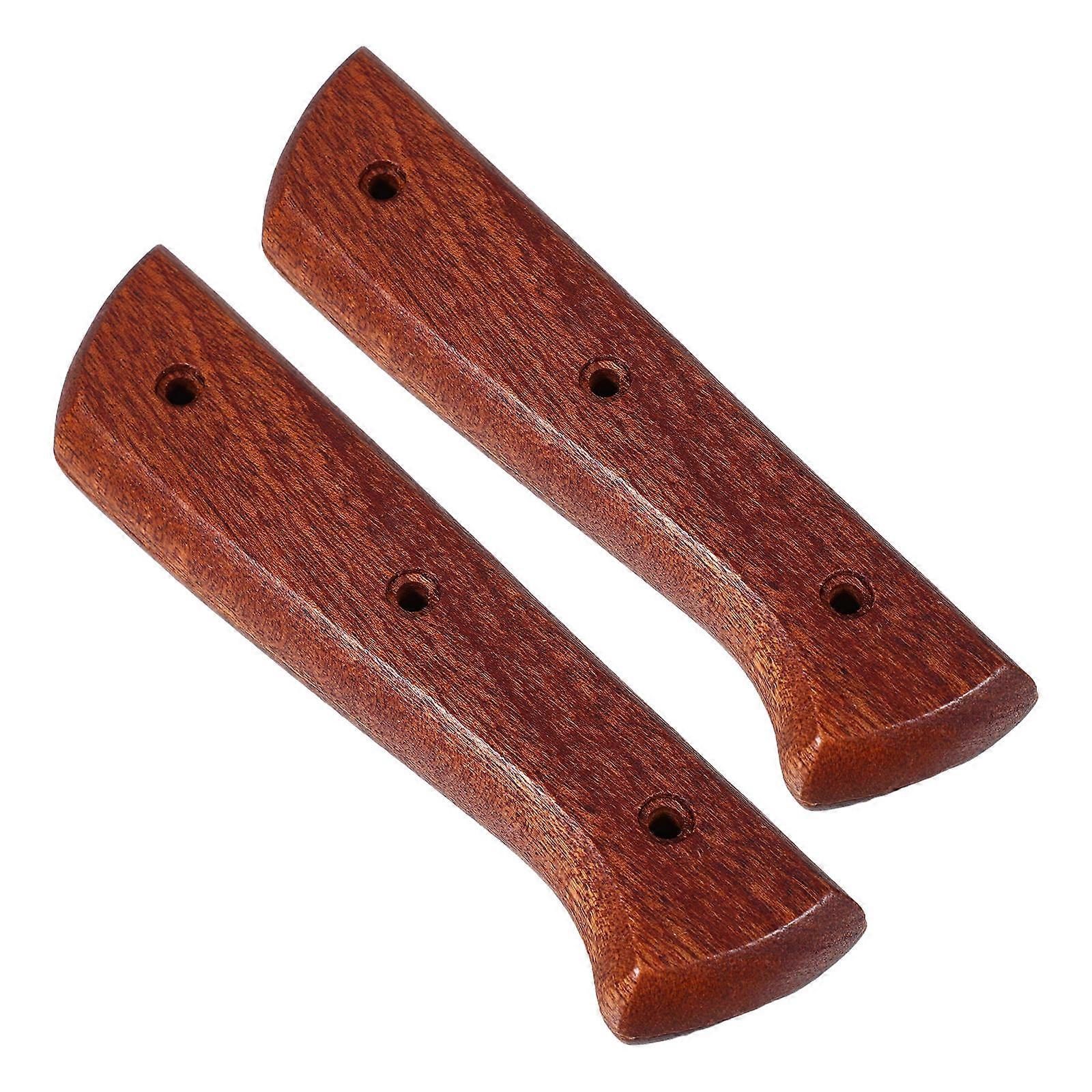 Brown Wooden Handle Replacement for Cutter 5Pairs Easy to Install Grip