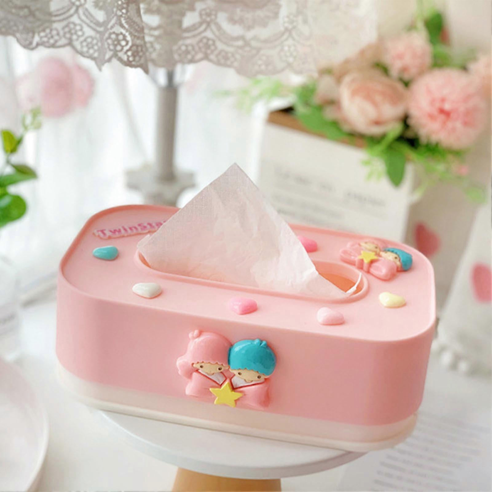 Cute Lift Tissue Box Rectangular Plastic-Free Adjustable 300g